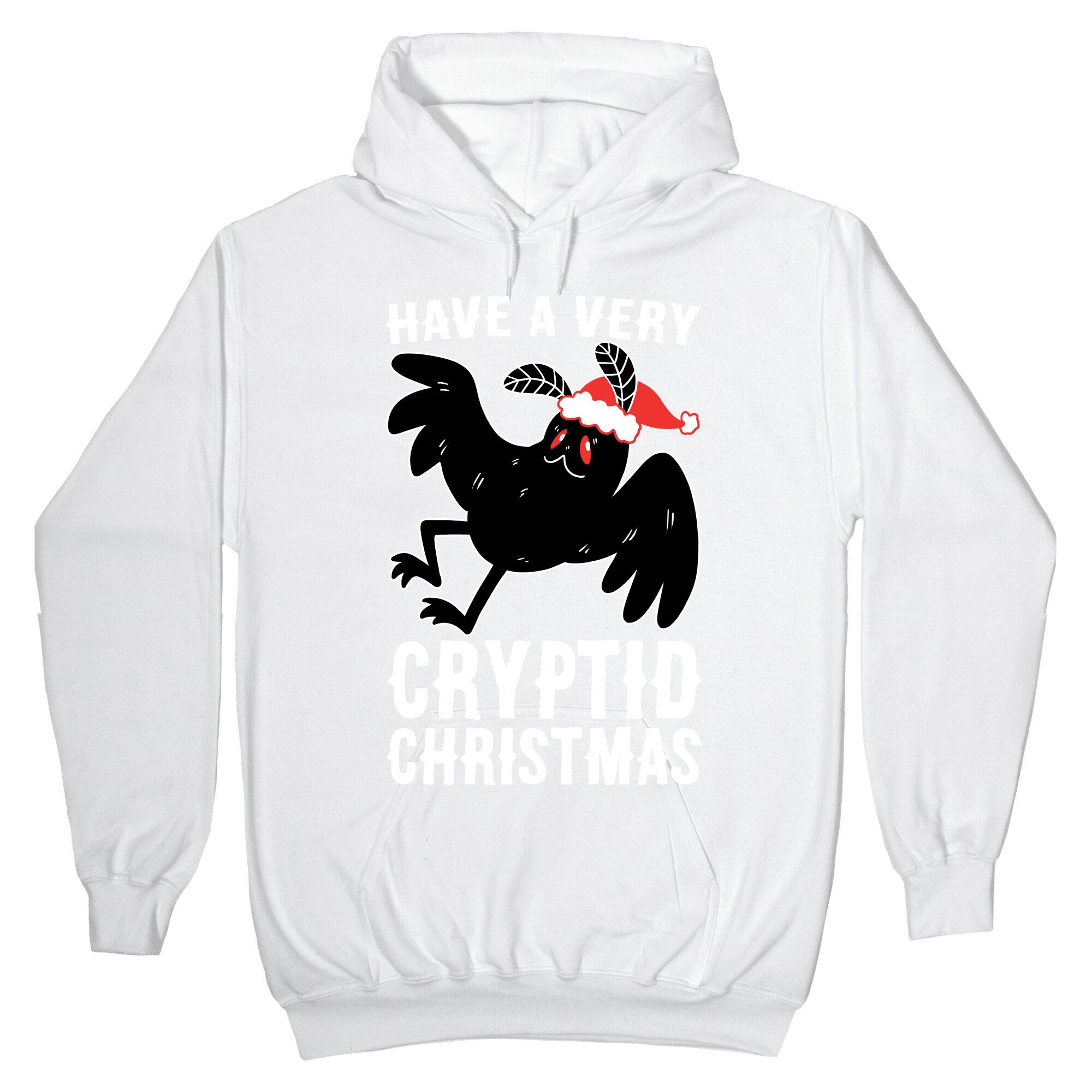 Have a Very Cryptid Christmas - Mothman Hoodie